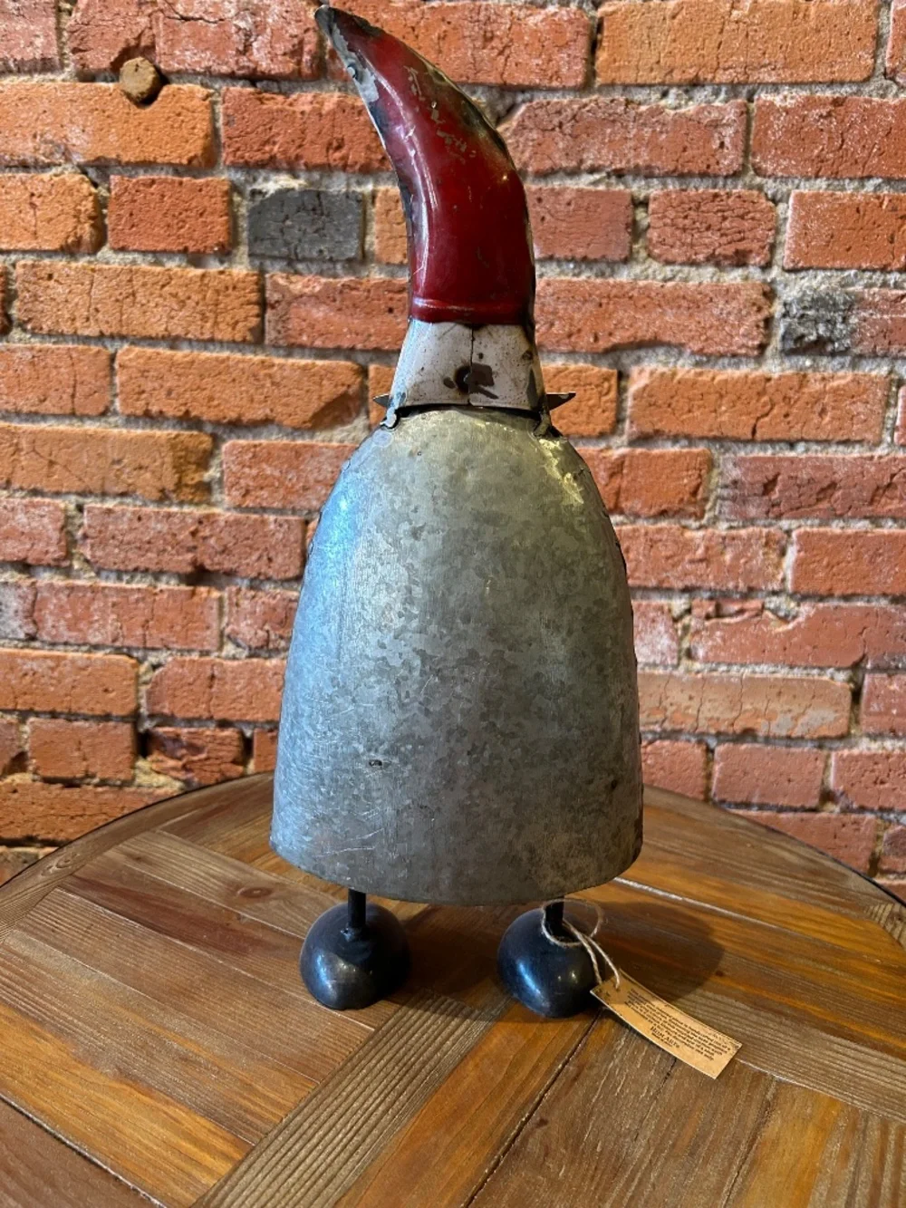 New handcrafted metal santa